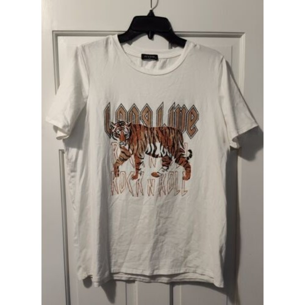 Zutter USA Long Live Rock N Roll Tiger Men's Shirt Large
